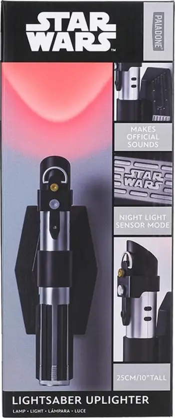 Llambë muri Paladone Star Wars Lightsaber, 25cm, dritë e kuqe, me tinguj