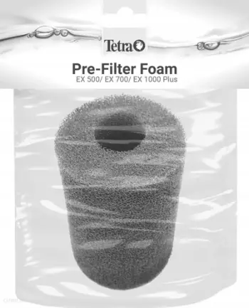 Shkumë pre-filtruese Tetra EX 1500 Plus, pjesë zëvendësuese, për filtra akuariumi, blu