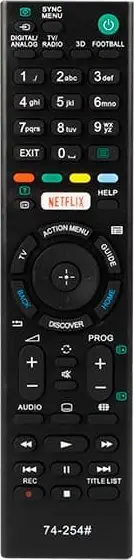 Pilot universal BLOW RMT-TX100D, për TV Sony, buton Netflix, i zi