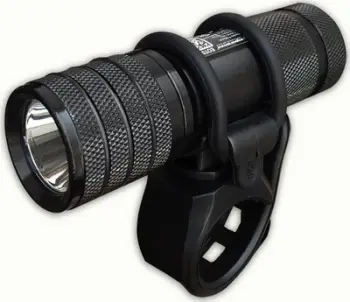 Lampë e përparme biçiklete Cygnus 2 in 1, LED, 100 lumens, e zezë