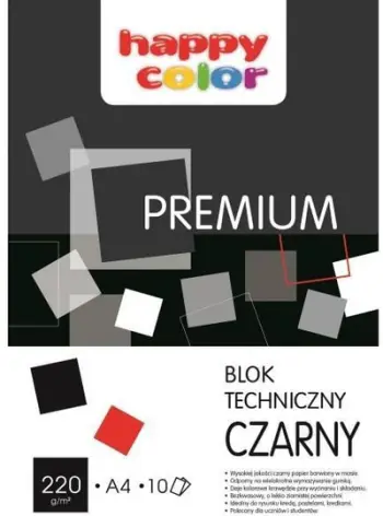 Bllok teknik Happy Color Premium, A3, 220g, i zi