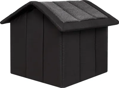 Shtëpizë për qen Hobbydog R5 Kennel Inarii, madhësi mesatare, grafit me të zezë - 3