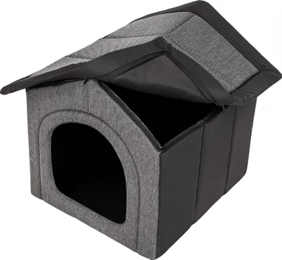 Shtëpizë për qen Hobbydog R5 Kennel Inarii, madhësi mesatare, grafit me të zezë - 4
