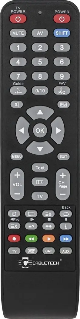 Telekomandë TV zëvendësuese Manta 32LHN120D 39LHN120D, kompatibile seri LHN120D, me bateri