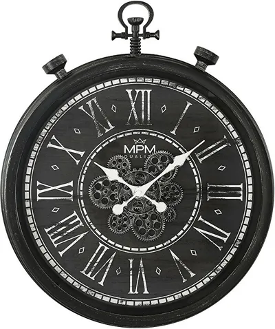 Orë muri MPM Quality Vintage Timekeeper E01.4326.90, e zezë - 1