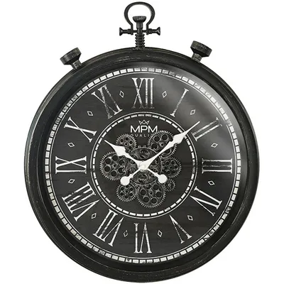 Orë muri MPM Quality Vintage Timekeeper E01.4326.90, e zezë - 2