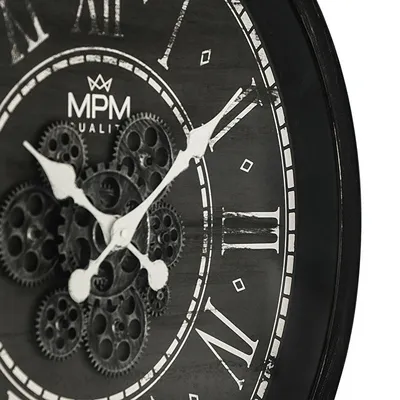 Orë muri MPM Quality Vintage Timekeeper E01.4326.90, e zezë - 4