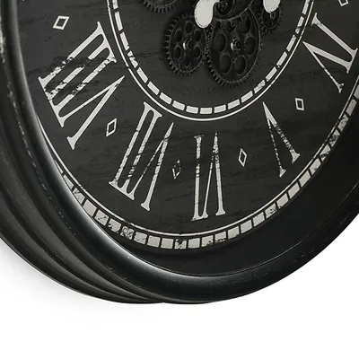 Orë muri MPM Quality Vintage Timekeeper E01.4326.90, e zezë - 7