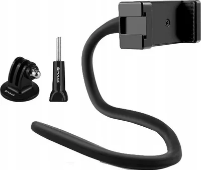 Tripod fleksibël dhe monopod Puluz PU882B, për telefon dhe GoPro, i zi - 1