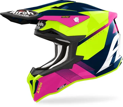 Helmetë motocross Airoh Strycker Blazer, madhësia M, rozë blu - 1