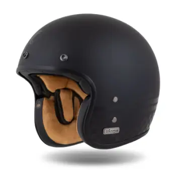 Helmetë moto Cassida ESO Forty Nine Blackout, fiberglass, ECE 22.06 J, e zezë mat