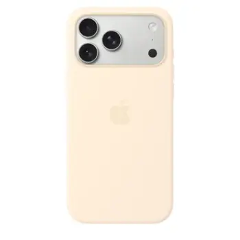 Apple iPhone 17 Pro Max Silicone Case with MagSafe, Vanilla (SEASONAL)