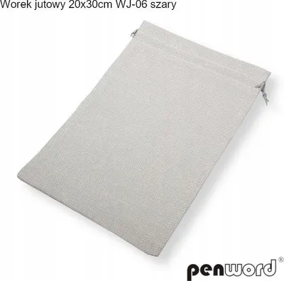 Qese prej jute gri, 30x20cm - 1