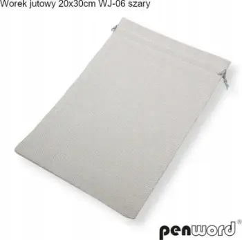 Qese prej jute gri, 30x20cm