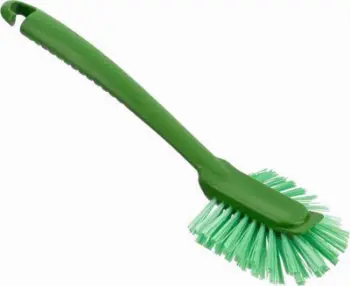 Furçë enësh Tonkita Eco, plastikë e ricikluar, me skraper, jeshile
