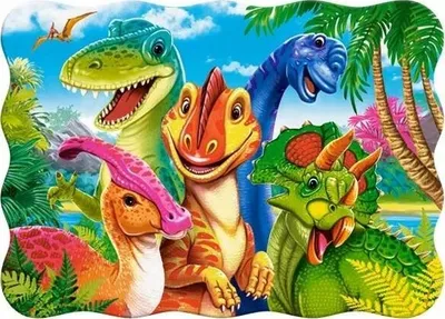 Puzzle Castorland Dinosaurs Selfie, 30 pjesë, për fëmijë 4+ - 1