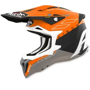 Helmeta motocross Airoh Strycker Skin, madhësia S, për meshkuj, portokalli