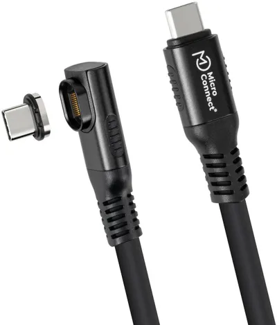 Kabllo USB C Microconnect MC LS USB4CC1.0 a, 1m, USB4, e zezë - 1
