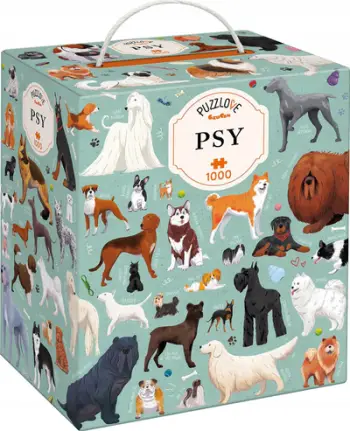 Puzzle Czuczu Puzzlove Dogs, 1000 copë, me qen, shumëngjyrësh