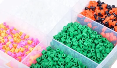 Set lodër Iron Beads ZA3318, 6000 rruaza, kuti plastike, shumengjyrëshe - 6