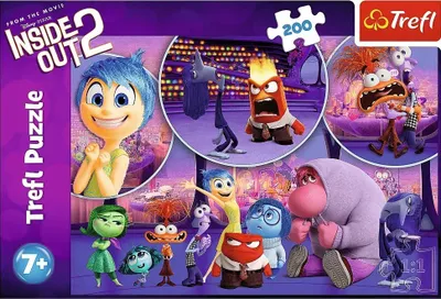 Puzzle Trefl Childrens Emotions Disney Inside Out 2, 200 pjesë, për fëmijë, shumëngjyrësh - 3