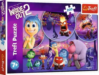 Puzzle Trefl Childrens Emotions Disney Inside Out 2, 200 pjesë, për fëmijë, shumëngjyrësh