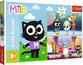 Puzzle maxi Trefl Milo, 24 pjesë, shumëngjyrësh