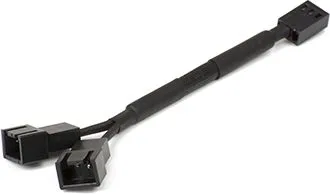 Kabllo ndarëse PHANTEKS, 3-pin - 3-pin x2, 0.11m, e zezë - 1