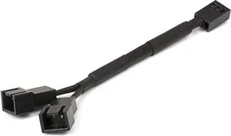 Kabllo ndarëse PHANTEKS, 3-pin - 3-pin x2, 0.11m, e zezë