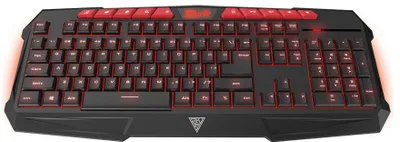 Komplet tastierë dhe mi GAMDIAS GKC100, gaming, USB, i zi me të kuqe - 1