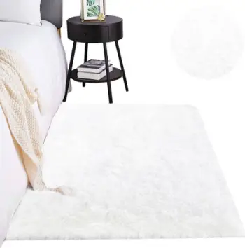 Tapet Carpet Sheep Strado WhiteSheep, 120x180cm, mikrofibër, i bardhë