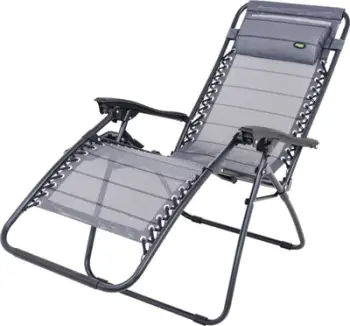 Karrige shtrirëse Garden Beach Lounger Stripes, e palosshme, me mbajtës për pije, me vija