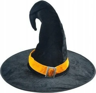 Kapelë shtrige Halloween Black Witch, 32x32cm, e zezë - 1
