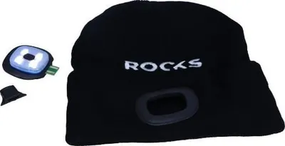 Kapelë dimërore ROOKS Cap With Lamp, dritë LED, e zezë - 3