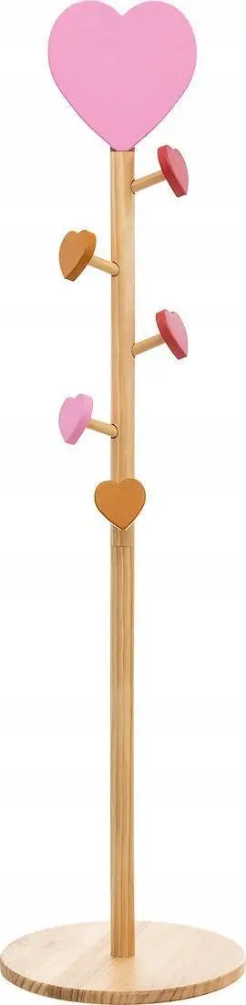Varëse rrobash për fëmijë Solea Heart, 135cm, ngjyrë bezhë
