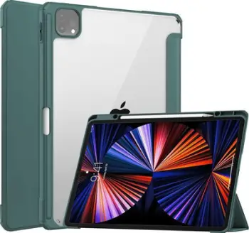 Mbulesë tablet Apple iPad Pro 12.9" 2021, me qëndrim, mbështetje për Apple Pencil, e gjelbër