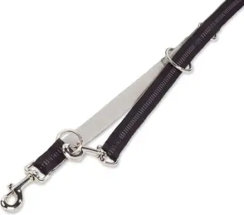 Litar për qen Nobby Soft Grip Adjustable, 1m, i rregullueshëm, i zi
