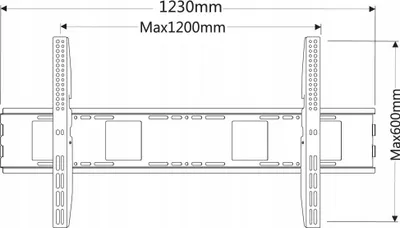 Kllapë muri për TV Techly ICA PLB 2230, deri 100", 150 kg, e zezë - 5