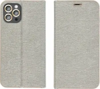 Këllëf folio Musttby për Redmi 13R, funksion qëndrimi, teksturë lëkure, gri