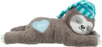Lodër pelushi për qen Trixie Sloth Junior, zemër rrahëse, për këlyshë, kafe