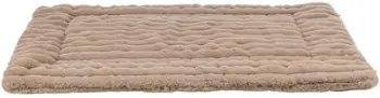 Shtrat për kafshë Trixie Lonni Rib Velvet, 75x55 cm, kafe e çelët