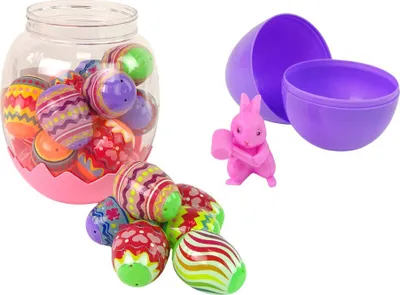 Set lodrash LEANToys Egg Easter, 18 vezë Pashke, surpriza brenda, shumëngjyrësh - 2