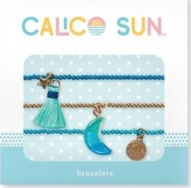 Set byzylykësh Calico Sun Ombre Moon, 3 copë, varëse hënë, shumëngjyrësh - 1