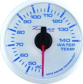 Matës temperature uji Depo Gauge WBL, 52mm, ndriçim i bardhë dhe blu