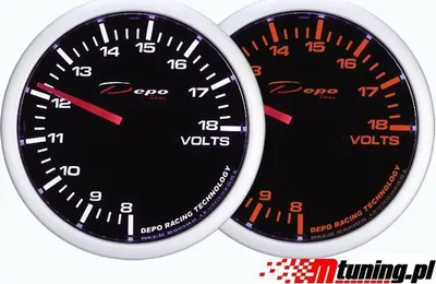 Tregues voltazhi DRacing DEPO WA, 60mm, matës voltazhi, i zi - 1
