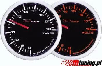 Tregues voltazhi DRacing DEPO WA, 60mm, matës voltazhi, i zi
