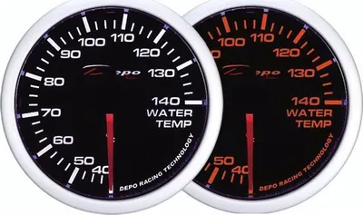 Ora matëse temperature uji DEPO SEBON WA Clock 60mm, për makinë, e zezë - 1