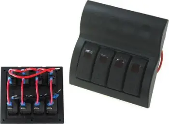 Panel çelësash TurboWorks Switches, 12/24V, IP68, 4 çelësa ON OFF