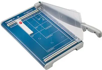 Gilotinë Dahle 560 Professional, për letër A4, bazë metalike, blu
