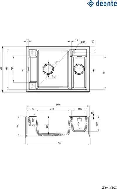 Lavaman Deante Magnetic, 68 x 55 cm, i zi - 2